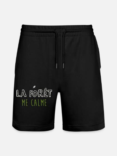 La Forêt M'Apaise - Design Nature - Short de jogging bio TRAINER Stanley/Stella unisexe - noir