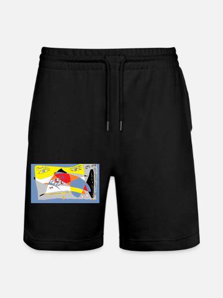 L’art du jeu d’échecs - Short de jogging bio TRAINER Stanley/Stella unisexe - noir