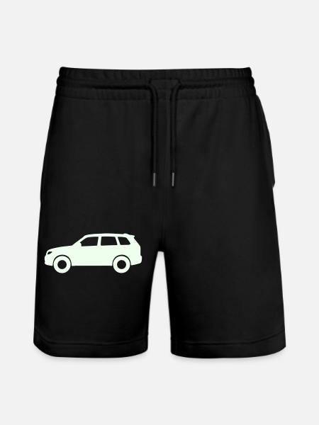 Silhouette de voiture pastel - Short de jogging bio TRAINER Stanley/Stella unisexe - noir
