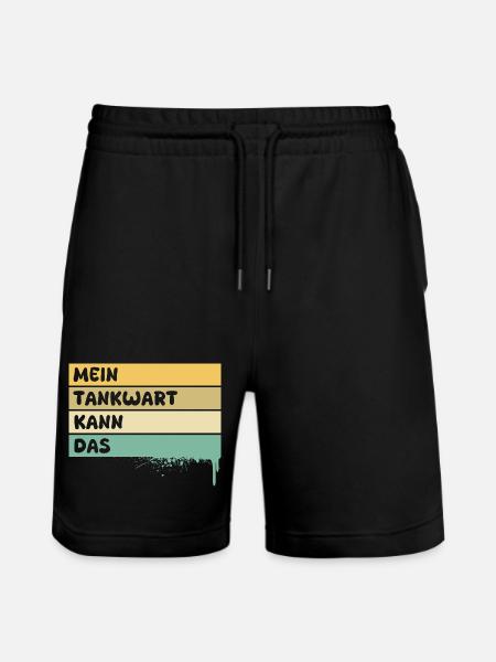 Handwerker Tankwart - Stanley/Stella Unisex Bio Joggingshorts Trainer  - Schwarz