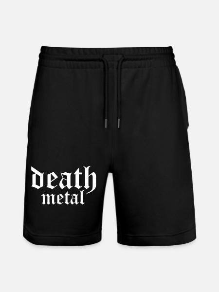 Death Metal Tee - Stanley/Stella Trainer Unisex Organic Jogging Shorts - black