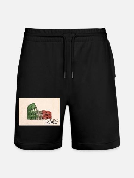Azzo - Stanley/Stella Trainer Unisex Organic Jogging Shorts - black