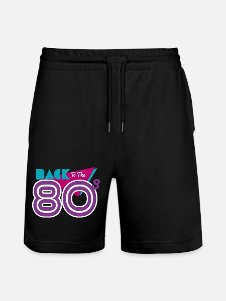 back to the 80s - Stanley/Stella Trainer Unisex Organic Jogging Shorts - black