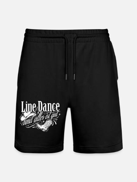 Line Dance Love - Stanley/Stella Trainer Unisex Organic Jogging Shorts - black