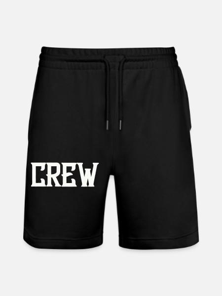 crew - Stanley/Stella Trainer Unisex Organic Jogging Shorts - black