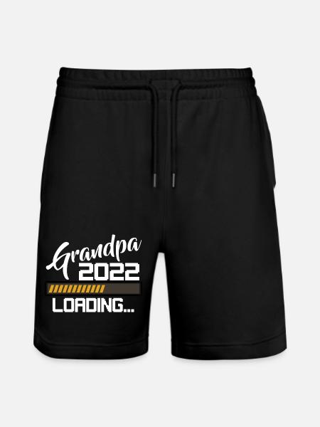 Grandpa Loading 2022 - Stanley/Stella Trainer Unisex Organic Jogging Shorts - black