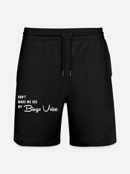 Bingo - Stanley/Stella Trainer Unisex Organic Jogging Shorts - black