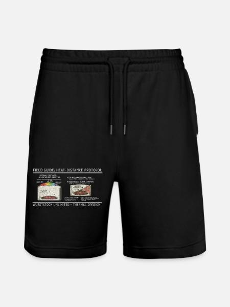 Sausage Heat Distance Protocol - Stanley/Stella Trainer Unisex Organic Jogging Shorts - black