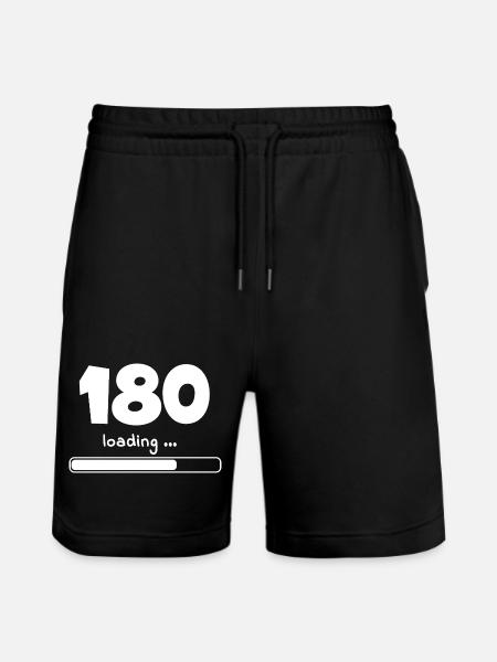 Dart-180-loading - Stanley/Stella Trainer Unisex Organic Jogging Shorts - black
