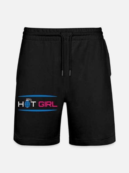 Heiße sexy Girl Power - Stanley/Stella Unisex Bio Joggingshorts Trainer  - Schwarz
