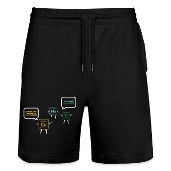 Chemielehrer Chemie Chemiker - Stanley/Stella Unisex Bio Joggingshorts Trainer  - Schwarz - Vorne - Nik (191cm) & Marisol (170cm)