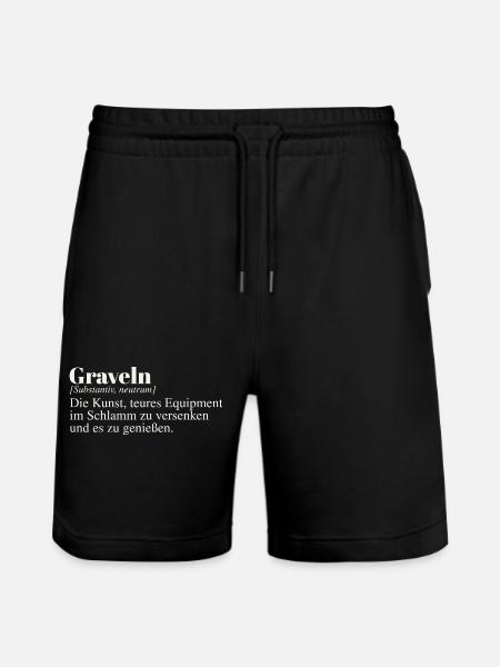 Graveln Definition - Stanley/Stella Unisex Bio Joggingshorts Trainer - Schwarz