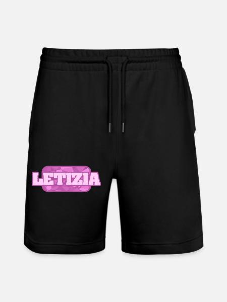 Letizia als Bio - Stanley/Stella Unisex Bio Joggingshorts Trainer - Schwarz