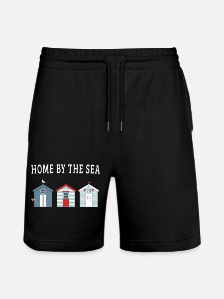 Home by the Sea – Beach Houses - Stanley/Stella Trainer Unisex Organic Jogging Shorts - black