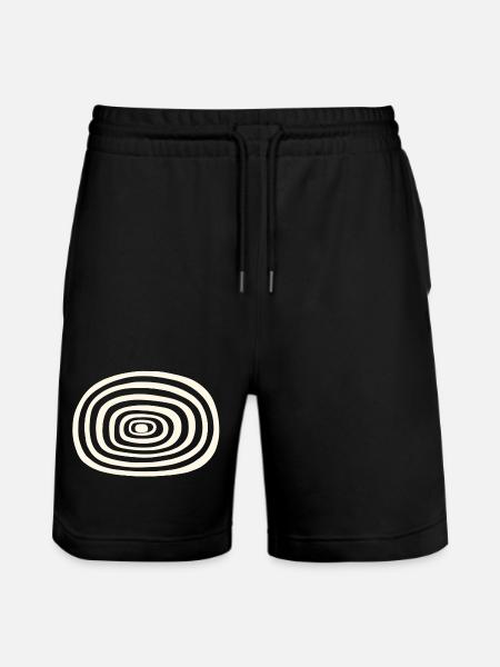 Rolling square - Stanley/Stella Trainer Unisex Organic Jogging Shorts - black