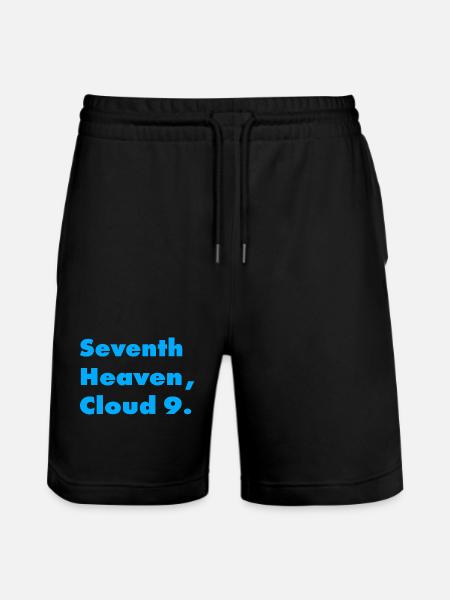 IN SEVENTH HEAVEN, ON CLOUD 9 - Stanley/Stella Trainer Unisex Organic Jogging Shorts - black