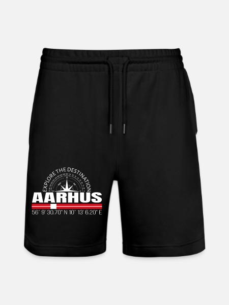 Aarhus - Stanley/Stella Unisex Bio Joggingshorts Trainer  - Schwarz