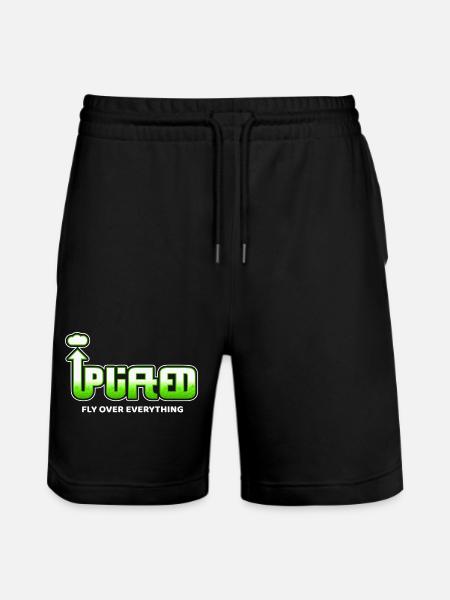 Uplifted - Fly Over Everything - Stanley/Stella Trainer Unisex Organic Jogging Shorts - black