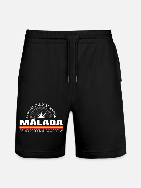 Málaga - Stanley/Stella Unisex Bio Joggingshorts Trainer - Schwarz