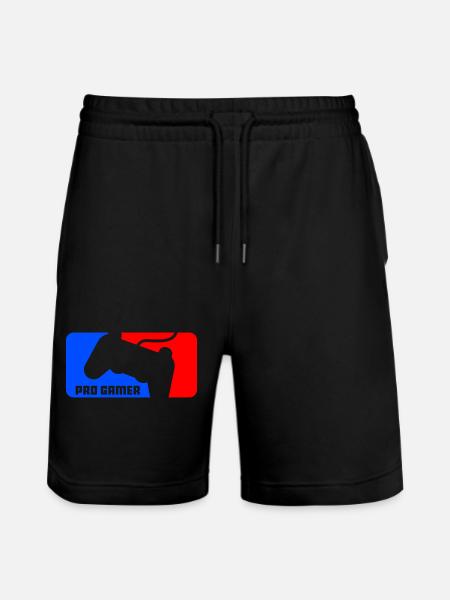 pro gamer - Stanley/Stella Unisex Bio Joggingshorts Trainer  - Schwarz