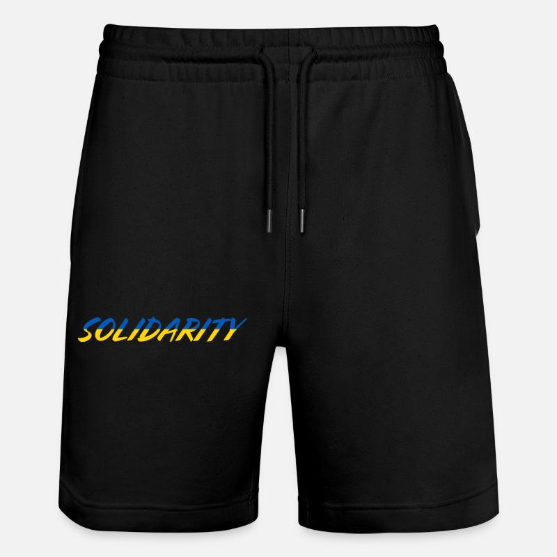Solidarité ukraine - Short de jogging bio TRAINER Stanley/Stella unisexe - noir