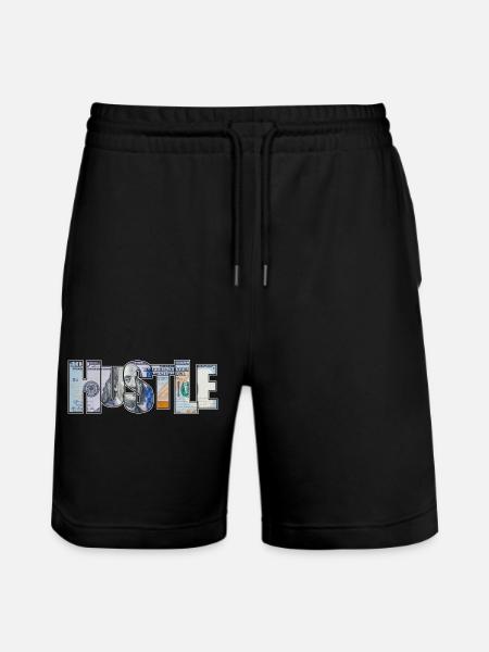 Hustle - Stanley/Stella Trainer Unisex Organic Jogging Shorts - black