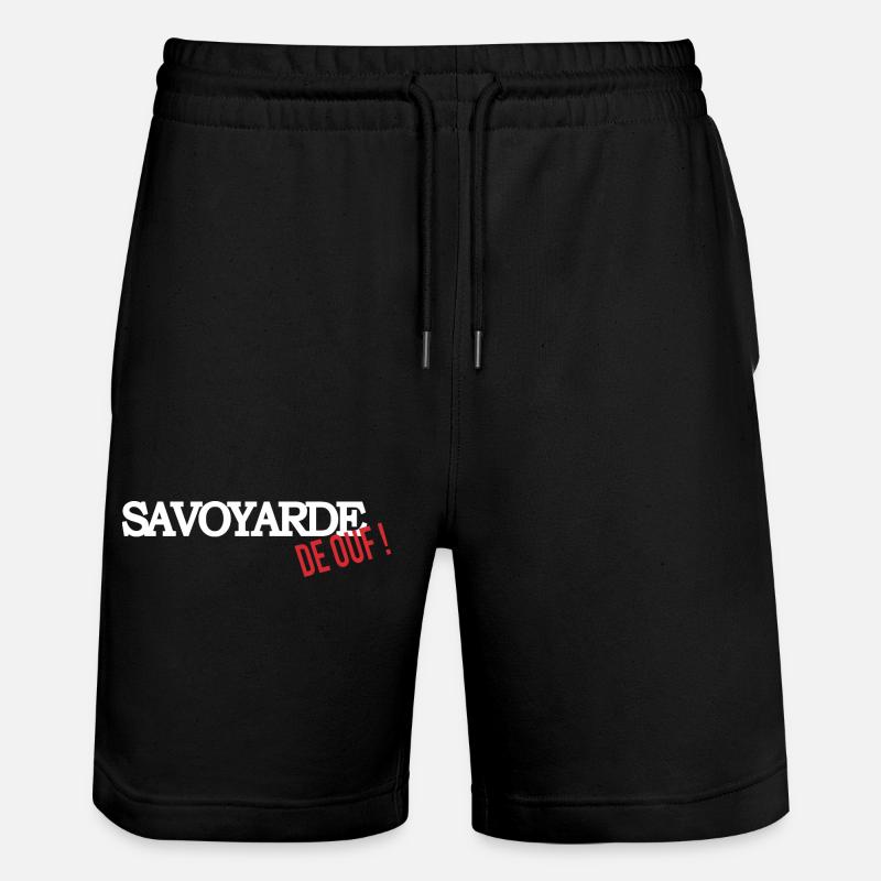 Savoyarde de ouf (blanc) - Short de jogging bio TRAINER Stanley/Stella unisexe - noir