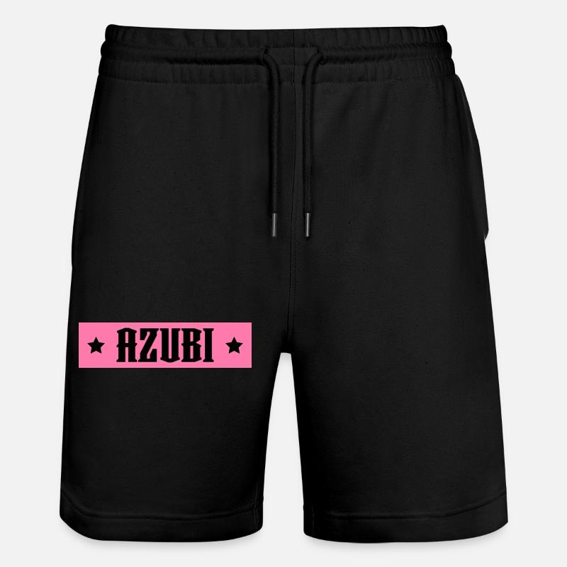 AZUBI rosa tshirt - Stanley/Stella Unisex Bio Joggingshorts Trainer  - Schwarz