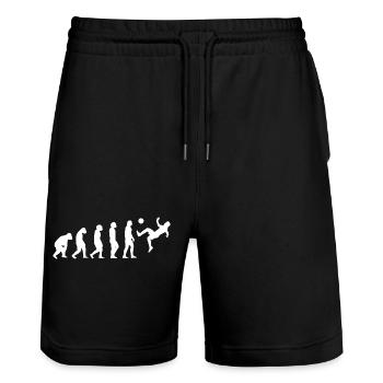 Football Player Football Team Football Design - Short de jogging bio TRAINER Stanley/Stella unisexe - noir - Devant - Nik (191cm) & Marisol (170cm)