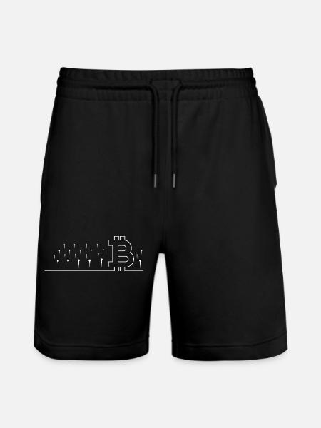 Crypto Bitcoin Trading - Stanley/Stella Trainer Unisex Organic Jogging Shorts - black