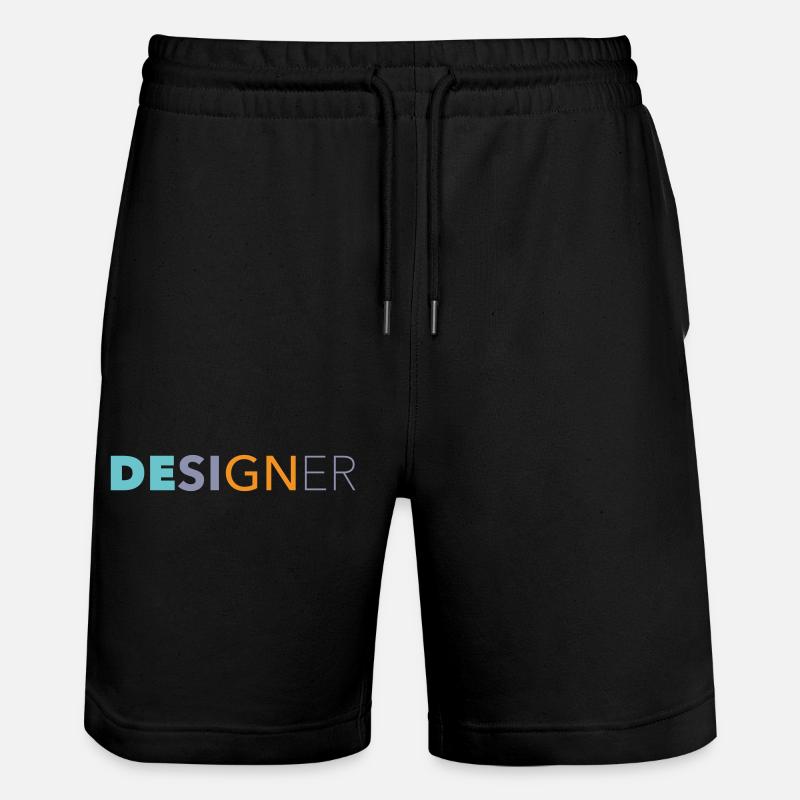 Designer - Stanley/Stella Trainer Unisex Organic Jogging Shorts - black