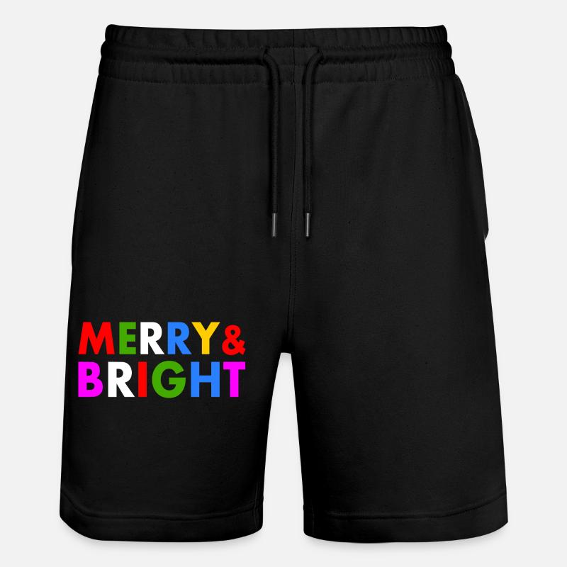 Merry and bright - Stanley/Stella Unisex Bio Joggingshorts Trainer  - Schwarz