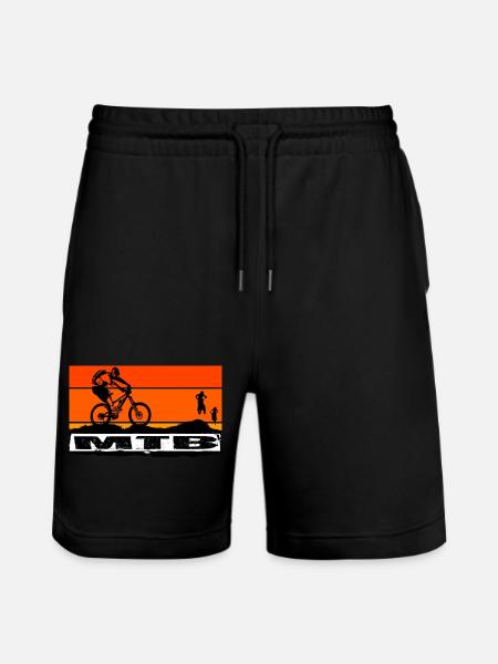 Vélo VTT - Short de jogging bio TRAINER Stanley/Stella unisexe - noir
