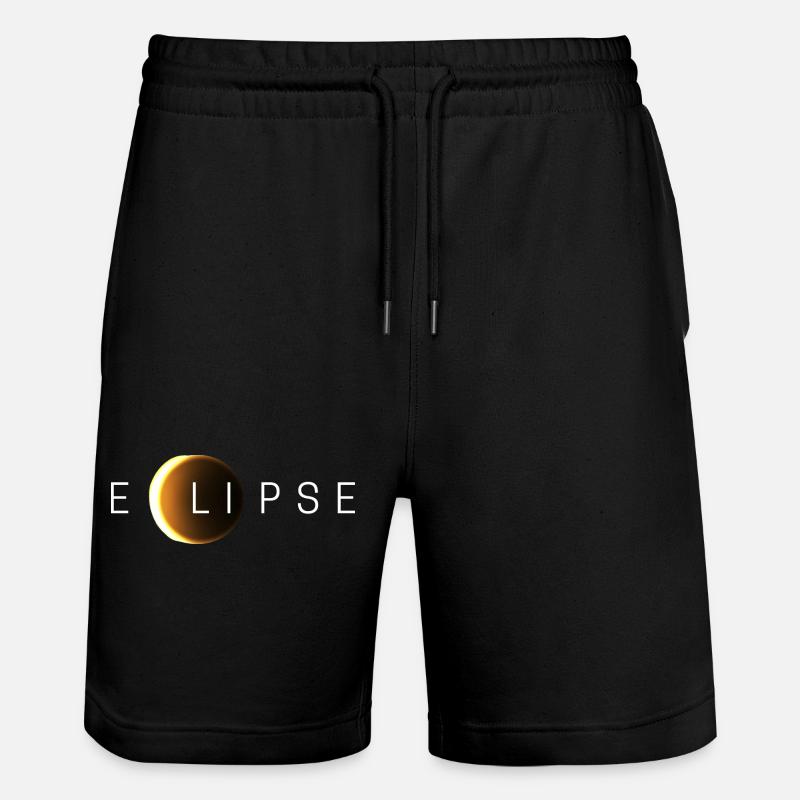 Solar eclipse - Stanley/Stella Trainer Unisex Organic Jogging Shorts - black