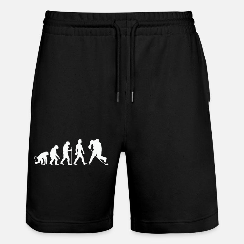 Hockey Evolution - Stanley/Stella Trainer Unisex Organic Jogging Shorts - black