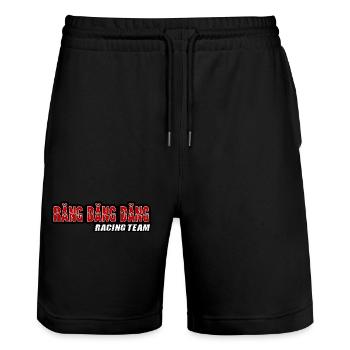 Räng Däng Däng Racing Team - Stanley/Stella Unisex Bio Joggingshorts Trainer  - Schwarz - Vorne - Nik (191cm) & Marisol (170cm)