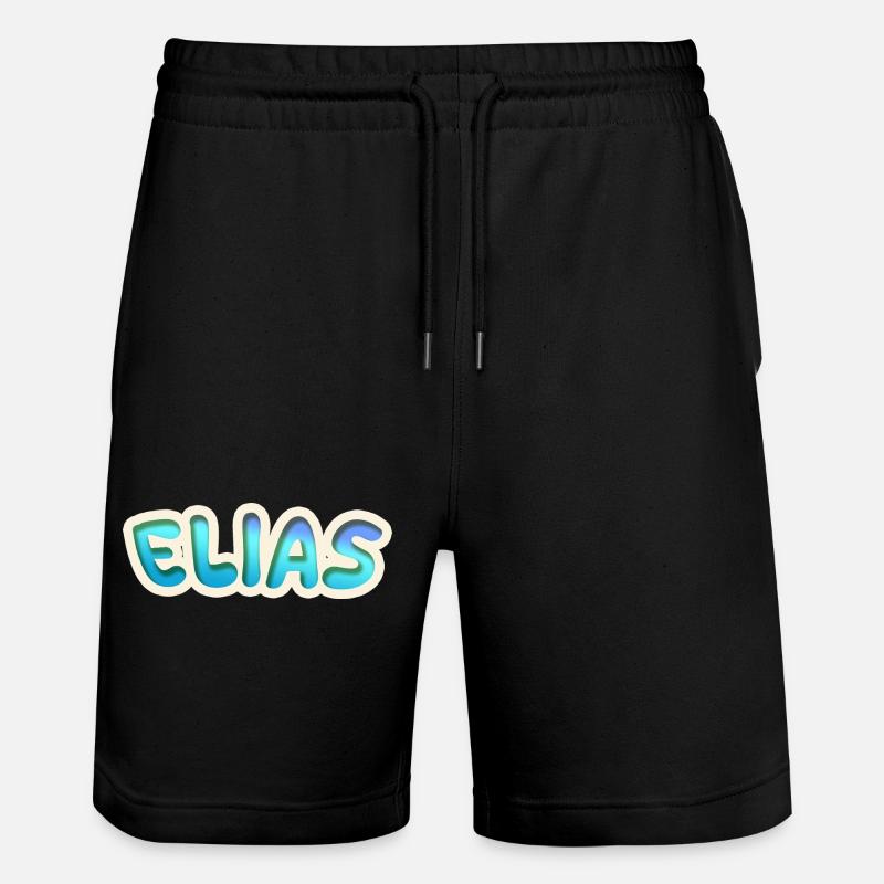 Gift for Elias - Stanley/Stella Trainer Unisex Organic Jogging Shorts - black