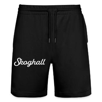 Skoghall blanc - Short de jogging bio TRAINER Stanley/Stella unisexe - noir - Devant - Nik (191cm) & Marisol (170cm)
