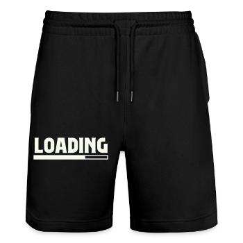 Chargement - Short de jogging bio TRAINER Stanley/Stella unisexe - noir - Devant - Nik (191cm) & Marisol (170cm)