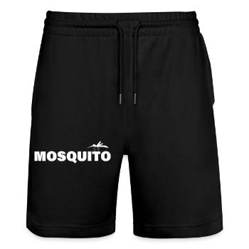 MOSQUITO - Stanley/Stella Trainer Unisex Organic Jogging Shorts - black - Front - Nik (191cm) & Marisol (170cm)
