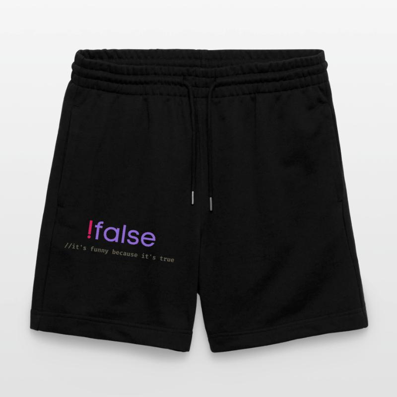 Ifalse Funny Coder Programmierungswortspiel Stanley/Stella Unisex Bio Joggingshorts Trainer 