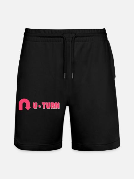U-turn - Stanley/Stella Trainer Unisex Organic Jogging Shorts - black