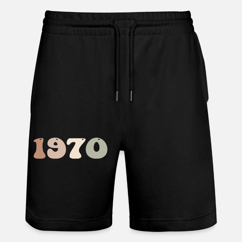 1970 - Stanley/Stella Unisex Bio Joggingshorts Trainer  - Schwarz