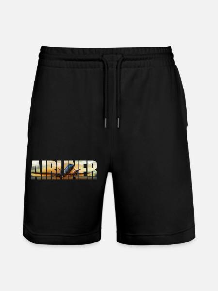 Avion de ligne DC-3 - Short de jogging bio TRAINER Stanley/Stella unisexe - noir