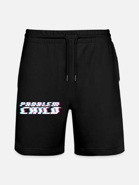 Problem child - Stanley/Stella Trainer Unisex Organic Jogging Shorts - black