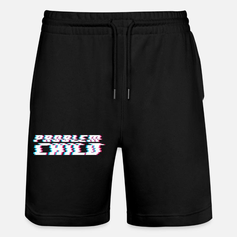 Problem child - Stanley/Stella Trainer Unisex Organic Jogging Shorts - black