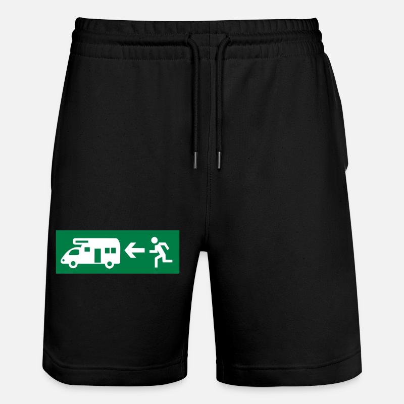 Camping-car - Short de jogging bio TRAINER Stanley/Stella unisexe - noir