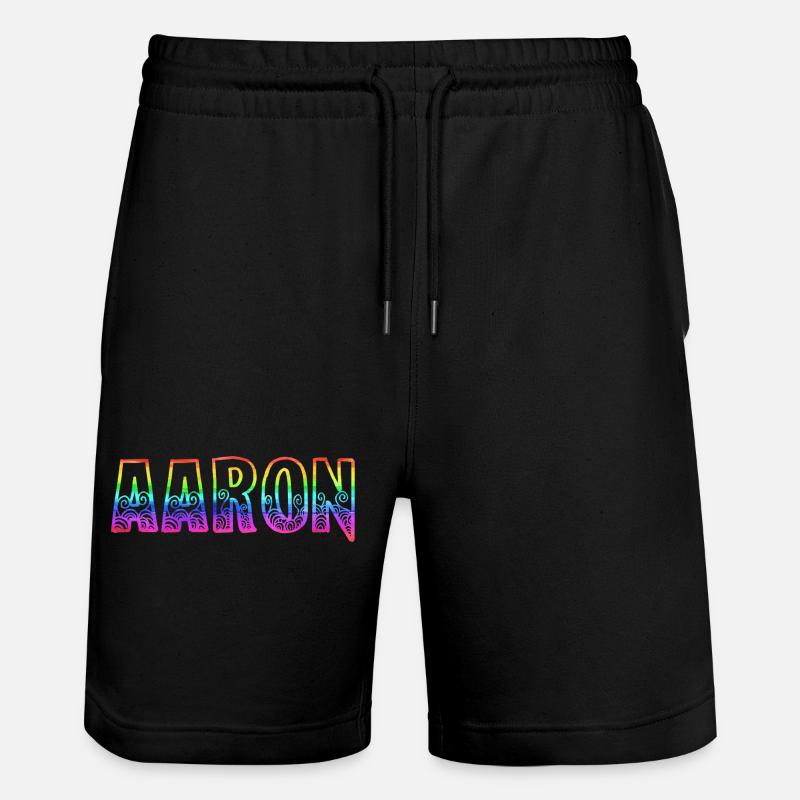 aaron rs rainbow - Short de jogging bio TRAINER Stanley/Stella unisexe - noir