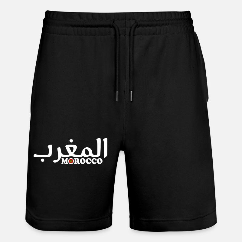 Marokko - Stanley/Stella Unisex Bio Joggingshorts Trainer - Schwarz