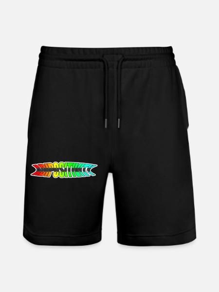Adipositivity Rainbow - Stanley/Stella Trainer Unisex Organic Jogging Shorts - black
